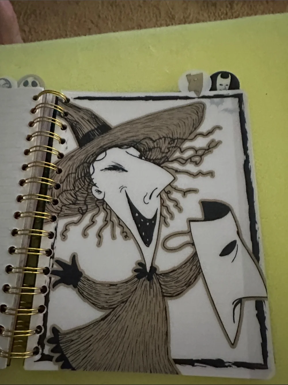 Disney Black & Gold Jack Skellington Spiral Notebook